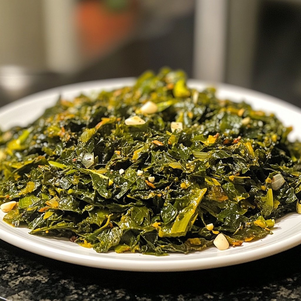Jamaican Callaloo with Garlic