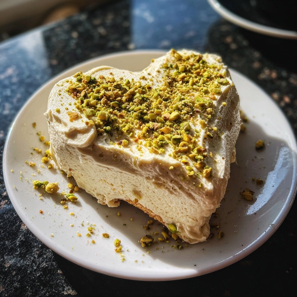 Mini Heart Cake with Pistachio