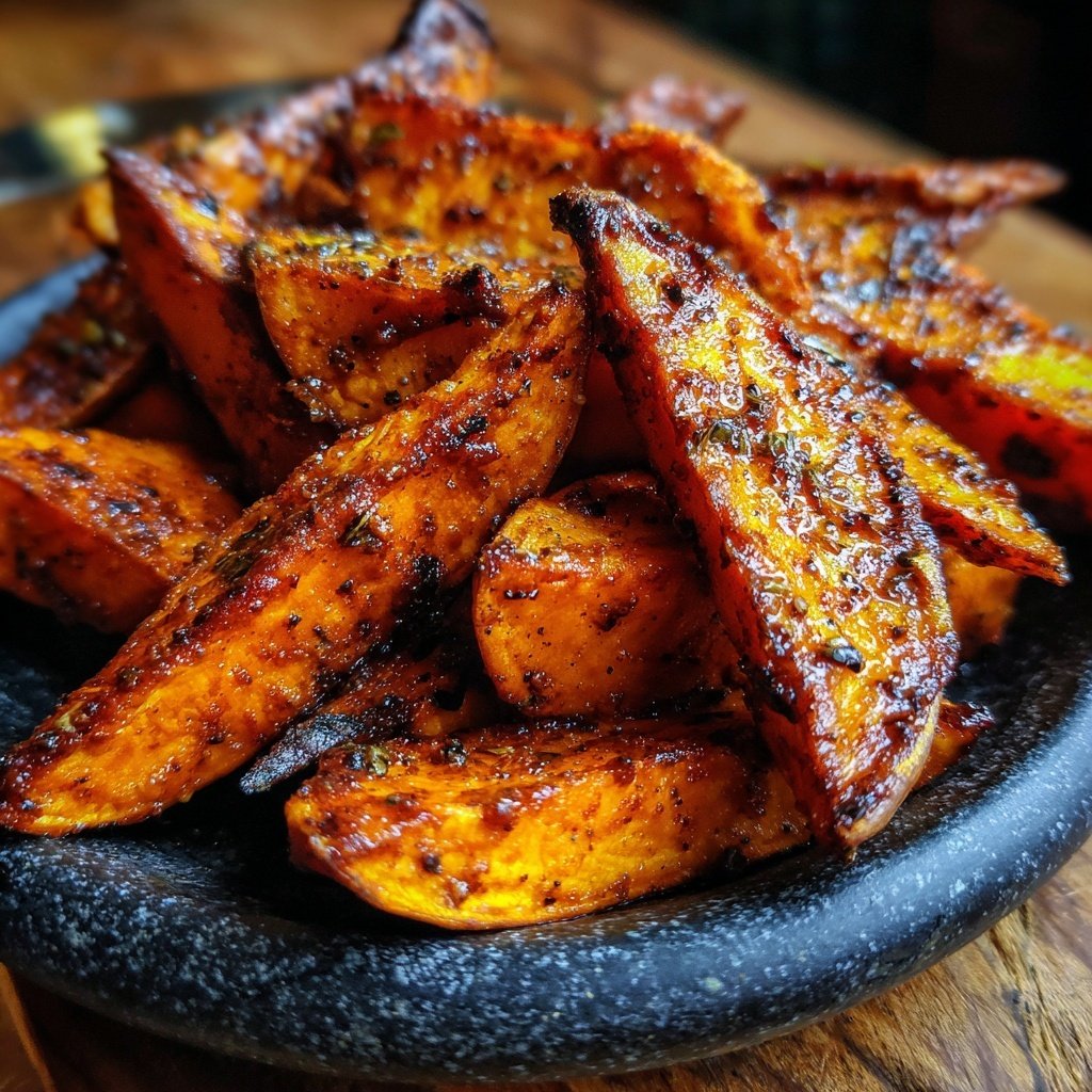 Jamaican Jerk Roasted Sweet Potatoes
