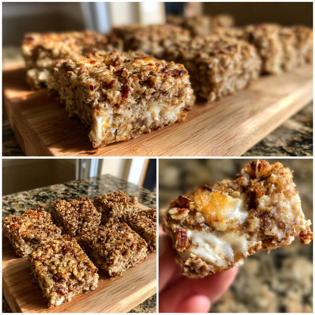 Banana Oat Yogurt Squares