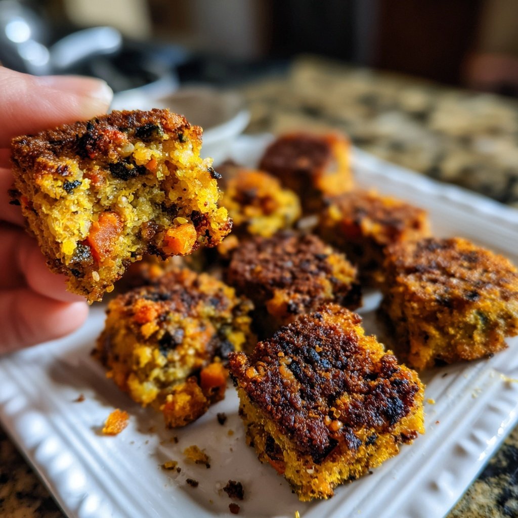 Crispy Polenta Veggie Nuggets
