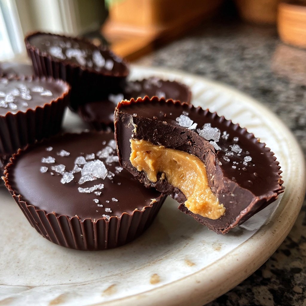 Homemade Peanut Butter Cups Mini Bites