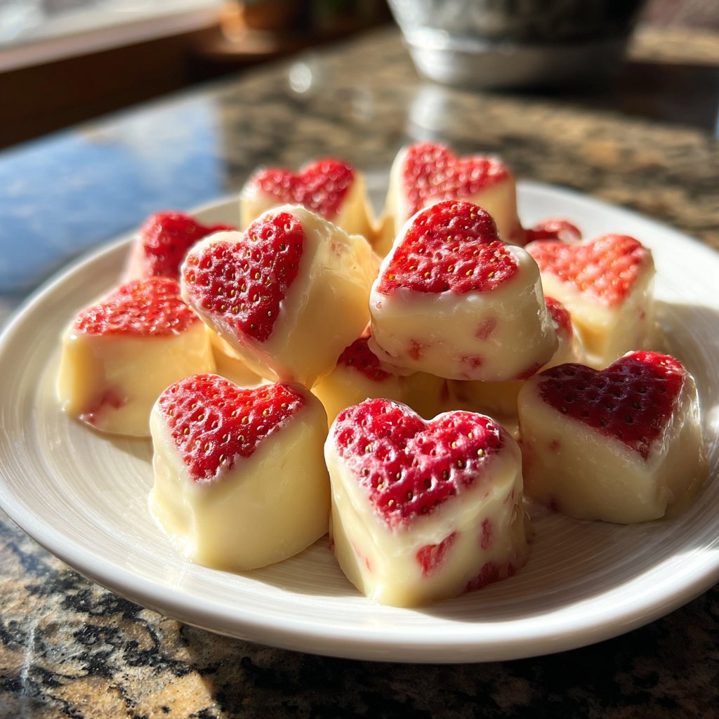 Valentines Snacks Strawberry Yogurt Bites