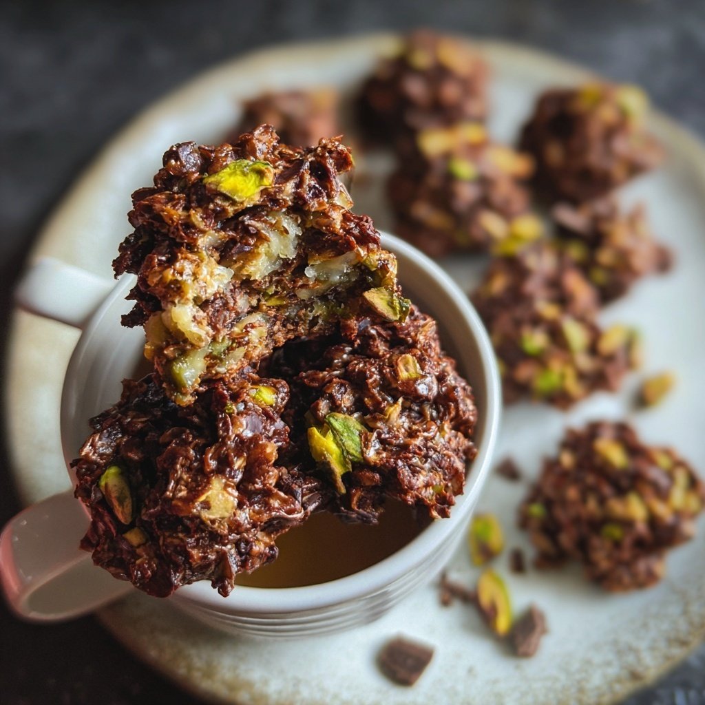 Chocolate Pistachio Coconut Bites