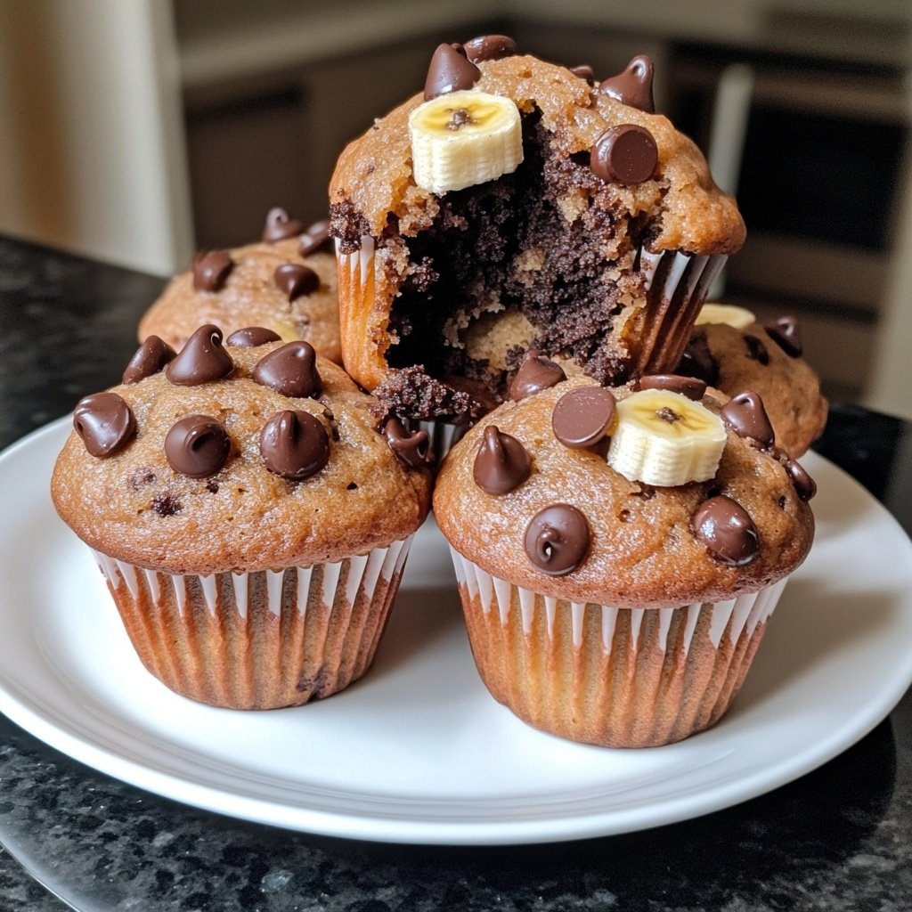 Banana Chocolate Chip Muffins